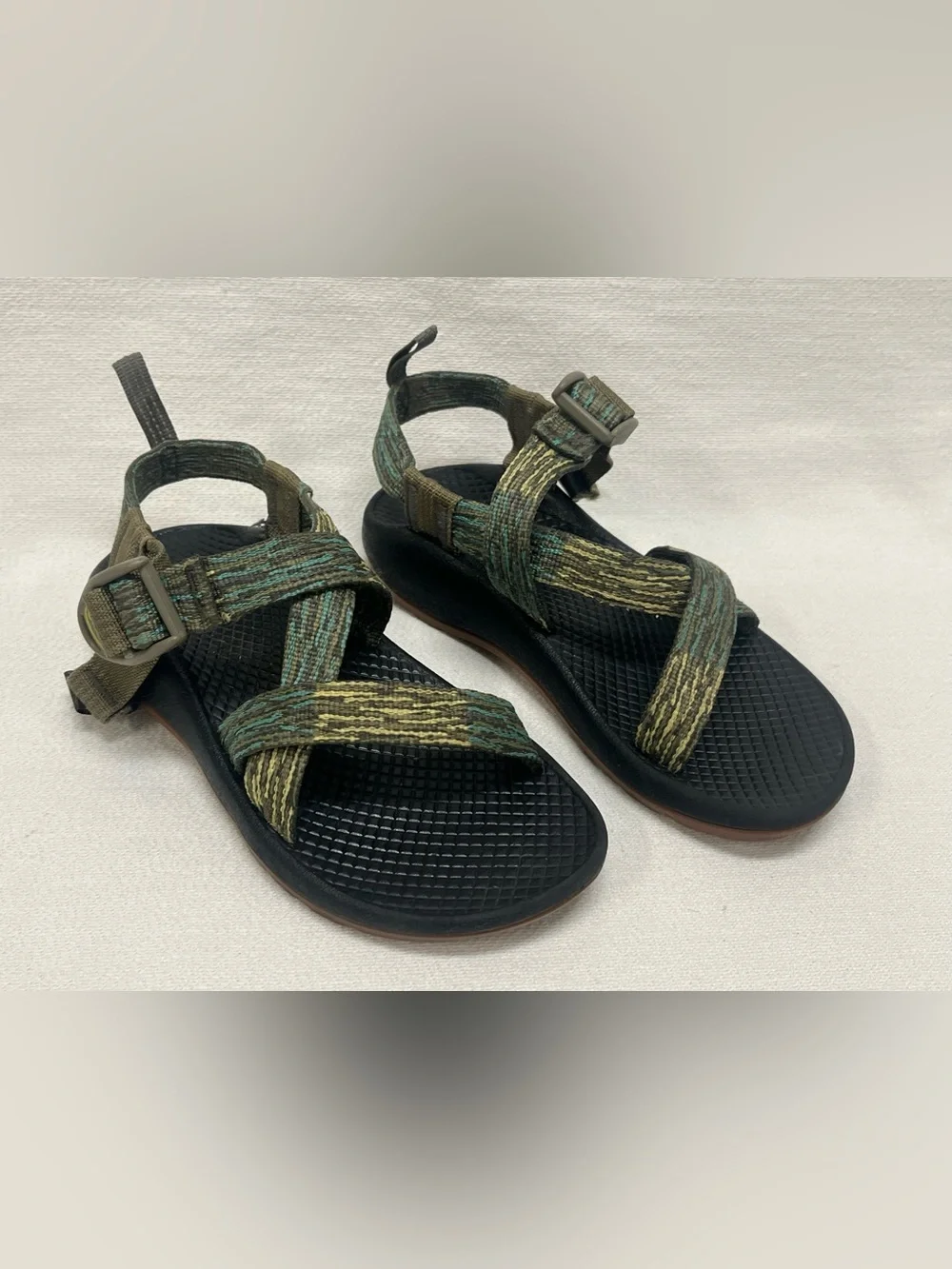 Chaco Kids Multicolor Green Strappy Sandals